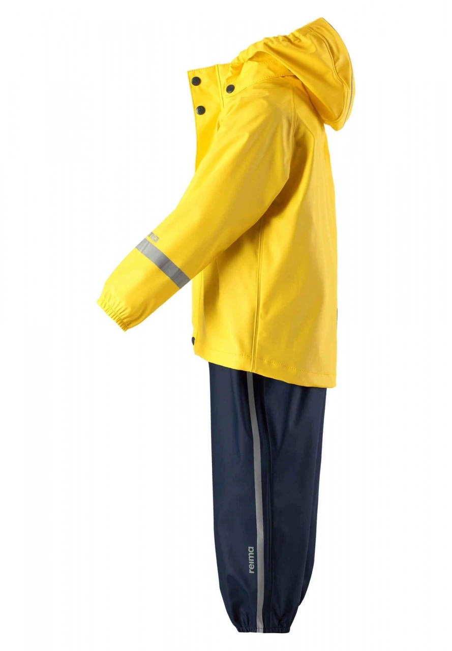 Reima Regenset TIHKU Gelb/navy Regenhose Und Regenjacke Gr. 74 - 80 2 Reima Regenset TIHKU Gelb/navy Regenhose Und Regenjacke Gr. 74 - 80 – Bild 2