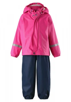 Reima Regenset TIHKU Pink/navy Regenhose Und Regenjacke