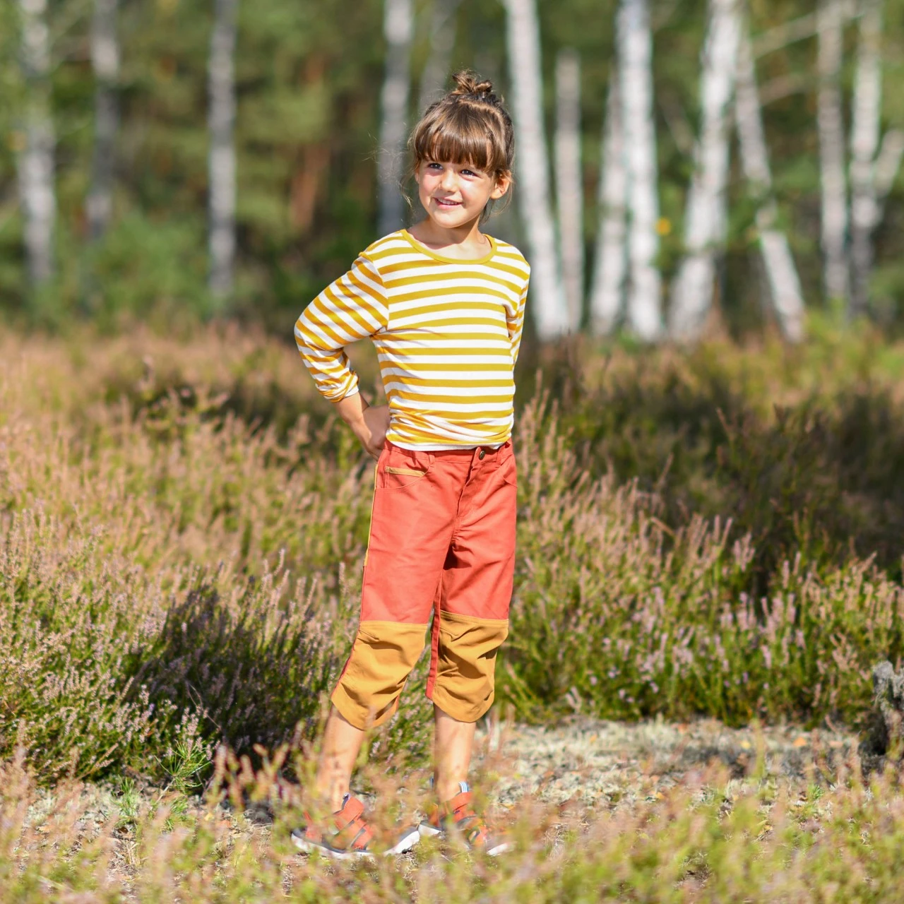 Finkid Merisilli Golden Yellow / Offwhite Longsleeve 2 Finkid Merisilli Golden Yellow / Offwhite Longsleeve – Bild 2