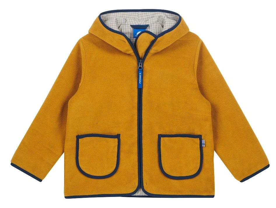 Finkid Tonttu Harvest Gold/navy Kinder Fleecejacke 1 Finkid Tonttu Harvest Gold/navy Kinder Fleecejacke