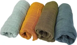 Pippi Babywear Mulltücher Green Meadow 4er Pack Organic Spucktücher -Babyprodukte Geschäft a green garden3 1280x1280