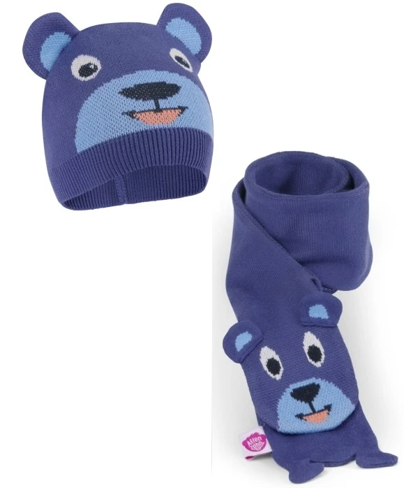 Affenzahn Wintermütze & Schal BÄR Im Geschenkkarton 2 Affenzahn Wintermütze & Schal BÄR Im Geschenkkarton – Bild 2