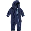 Playshoes Baby Fleece-Overall Mit Kontrastpaspel