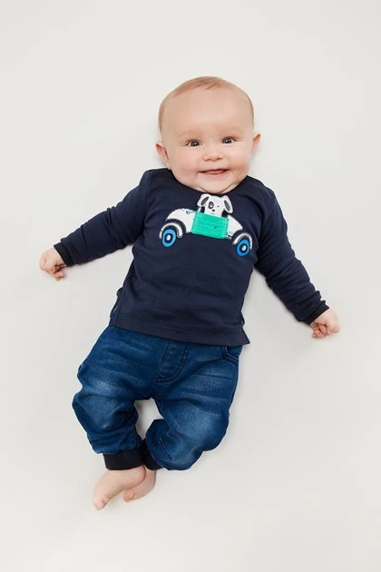 MeToo Baby Stretch Jeans Extra Weich Blue Denim 2 MeToo Baby Stretch Jeans Extra Weich Blue Denim – Bild 2