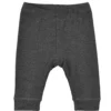 Minymo Baby Leggins Dunkelgrau Melange Viskose Aus Bambus