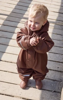 Celavi Thermo Matschanzug KØLIG Regenoverall Mit Fleecefutter -Babyprodukte Geschäft baby matschanzug wasserdicht kastanie 1280x1280
