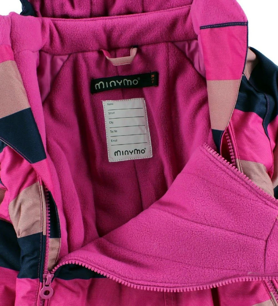 MINYMO Schneeanzug Skianzug Blockstreifen Pink/softrose Le89 4 MINYMO Schneeanzug Skianzug Blockstreifen Pink/softrose Le89 – Bild 4
