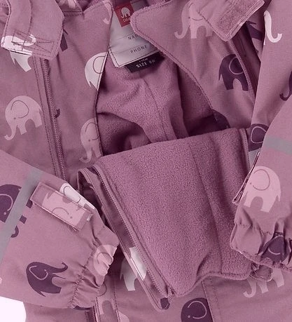 Celavi Mädchen Schneeoverall Smoky Rosa Elefanten 3 Celavi Mädchen Schneeoverall Smoky Rosa Elefanten – Bild 3