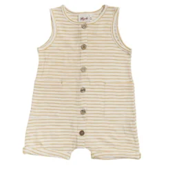 People Wear Organic Baby Spieler Sommer Shorty Overall Gestreift
