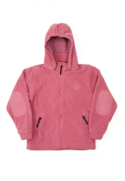 BMS Fleecejacke Cerise Rosa Antarctic-Fleece Mit Kapuze