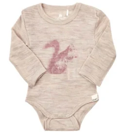 Celavi Baby Wollbody Sandbeige Eichhörnchen