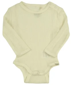 Celavi Baby Body Aus Merinowolle Offwhite Natur