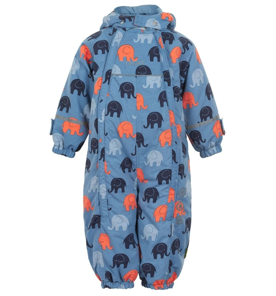 Celavi Schneeoverall Blue Shadow Mit Elefanten 1 Celavi Schneeoverall Blue Shadow Mit Elefanten