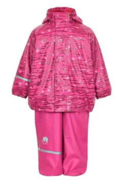 CeLaVi Thermo Regenset Berry/pink Gemustert Zweiteiler