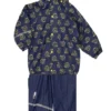 CeLaVi Thermo Regenanzug Regenhose + Regenjacke Navy / Gelb Elephants