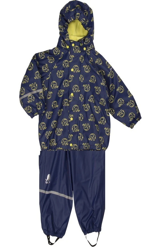 CeLaVi Thermo Regenanzug Regenhose + Regenjacke Navy / Gelb Elephants 1 CeLaVi Thermo Regenanzug Regenhose + Regenjacke Navy / Gelb Elephants