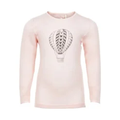 Celavi Wollshirt Apricot-rosa Mit Ballon Unterhemd Merino Schurwolle