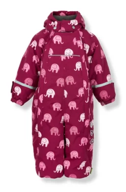 Celavi Schneeanzug Skianzug Elephants Beet Red / Rose