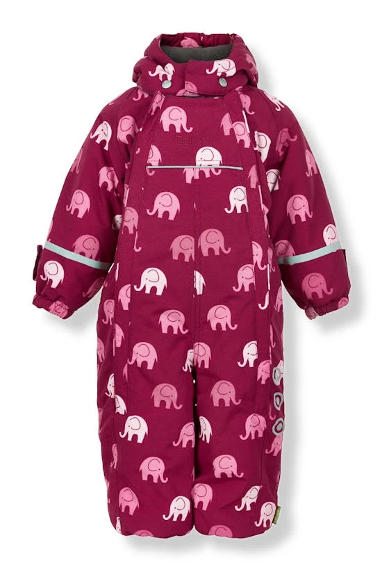 Celavi Schneeanzug Skianzug Elephants Beet Red / Rose 1 Celavi Schneeanzug Skianzug Elephants Beet Red / Rose
