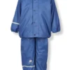 CeLaVi Thermo Regenhose + Regenjacke Kombi Winter Regenanzug Uni True Blue