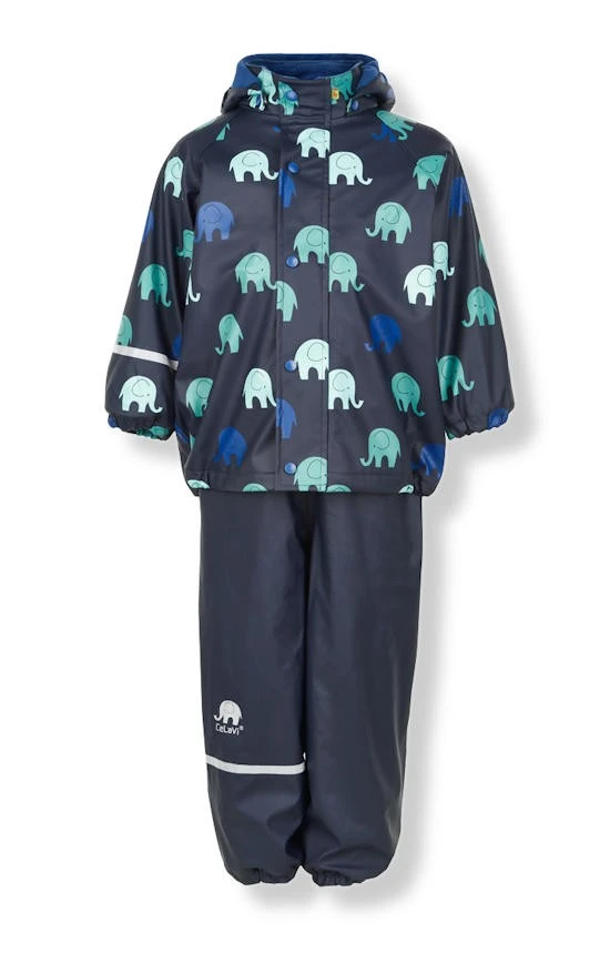 CeLaVi Thermo Regenanzug Elefanten Blue/navy Mit Fleecefutter 2 Teile 1 CeLaVi Thermo Regenanzug Elefanten Blue/navy Mit Fleecefutter 2 Teile