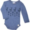 Celavi Baby Wollbody Elche Blau Melange