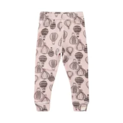 Celavi Mädchen Leggings Apricot-rosa Ballons Wolle