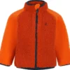 Color Kids Fleecejacke Kuschelige Teddyfleece Jacke Orange