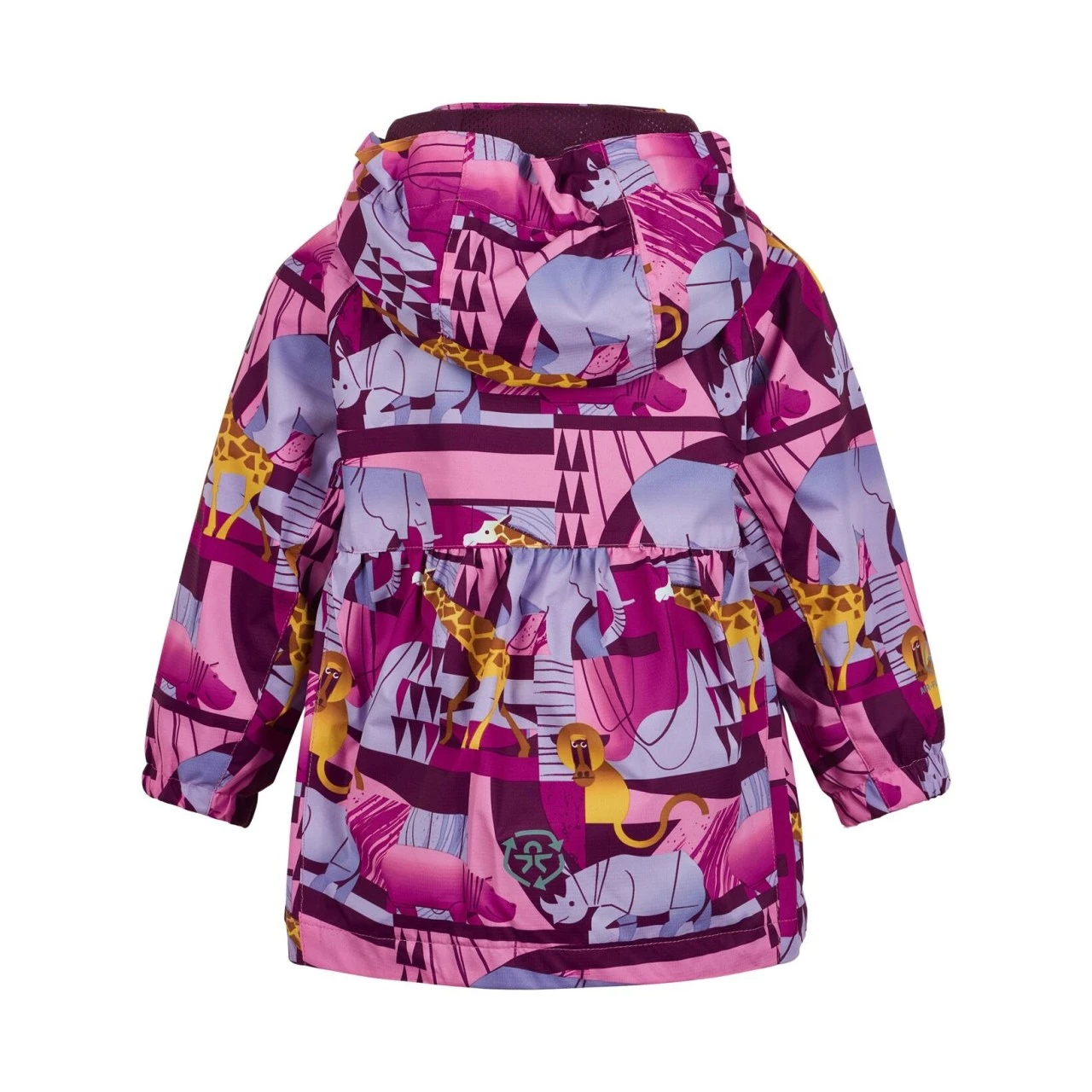 Color Kids Mädchen Regenjacke Zootiere Purple/pink 2 Color Kids Mädchen Regenjacke Zootiere Purple/pink – Bild 2