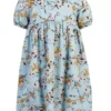 Creamie Kleid Himmelblau Flowers