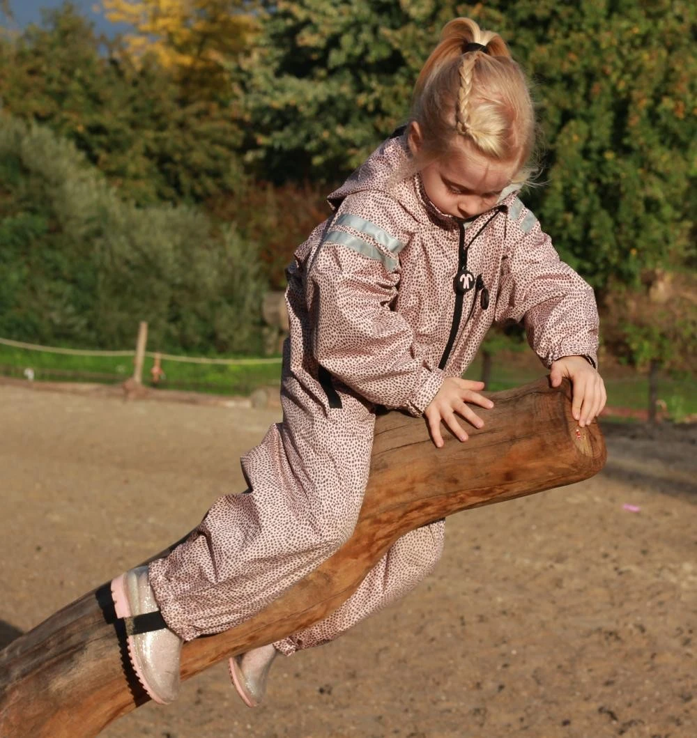 Ducksday Regenanzug JUNE Smoky Rosa/grau 2 Ducksday Regenanzug JUNE Smoky Rosa/grau – Bild 2