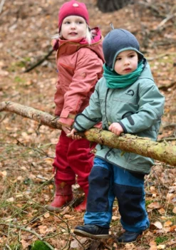 Finkid Tobi Leaf/navy Outdoorhose Regenhose -Babyprodukte Geschäft finkid herbst waldklamotten 1280x1280 1