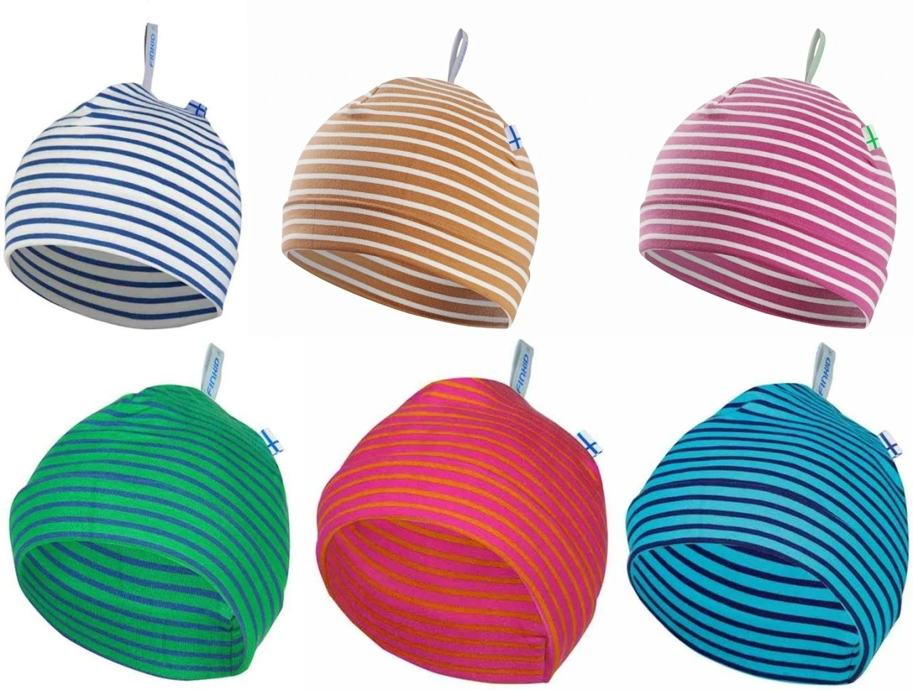 Finkid HITTI Jerseymütze Geringelt Baumwollmütze 2 Finkid HITTI Jerseymütze Geringelt Baumwollmütze – Bild 2