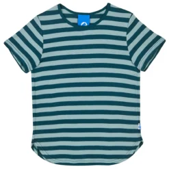 Finkid Maalari Blockstreifen T-Shirt Deep Teal / Trellis