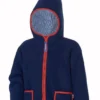 Finkid Tonttu Navy/red Fleecejacke / Zip-In Fleece Jacke Mit Kapuze
