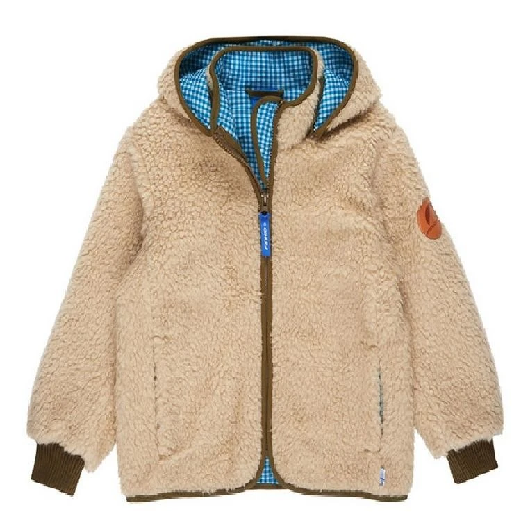Finkid Tonttu Teddy Fleecejacke Ecru/capers 1 Finkid Tonttu Teddy Fleecejacke Ecru/capers