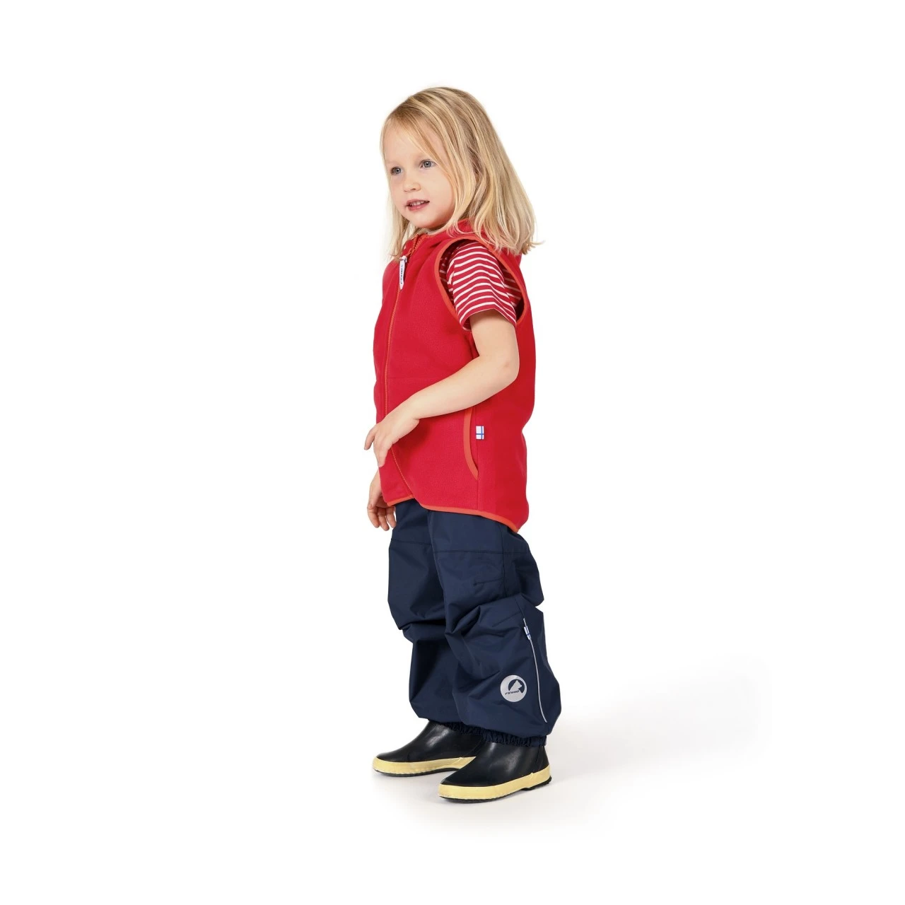 Finkid POPPELI Kinder Fleeceweste Trellis/navy 4 Finkid POPPELI Kinder Fleeceweste Trellis/navy – Bild 4