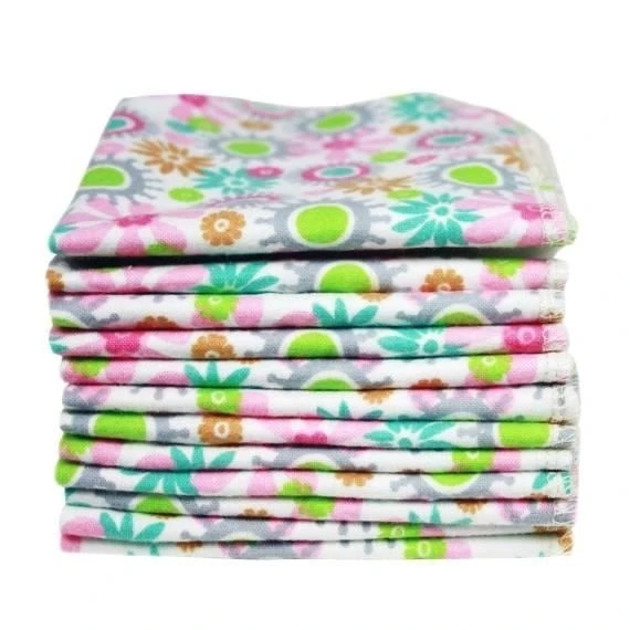 ImseVimse Pflegetücher Flowers 10er Pack Wiederverwendbare Feuchttücher 1 ImseVimse Pflegetücher Flowers 10er Pack Wiederverwendbare Feuchttücher