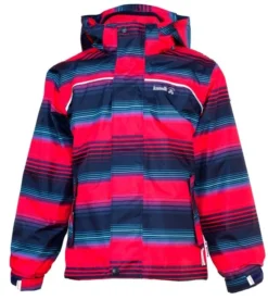 KAMIK Regenjacke Zip-In System Outdoorjacke Raspberry Flash Gestreift