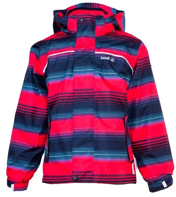 KAMIK Regenjacke Zip-In System Outdoorjacke Raspberry Flash Gestreift 1 KAMIK Regenjacke Zip-In System Outdoorjacke Raspberry Flash Gestreift