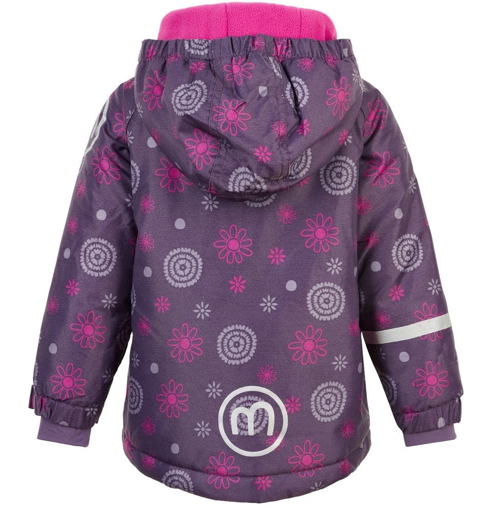 Minymo Mädchen Winterjacke Loganberry Flowers Lila Doppelzipper 2 Minymo Mädchen Winterjacke Loganberry Flowers Lila Doppelzipper – Bild 2