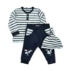 MeToo Baby Anzug 3 Teile Set Hose, Shirt + Mütze