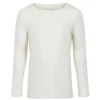 Minymo Mädchen Langarmshirt Cremeweiß Viskose Aus Bambus