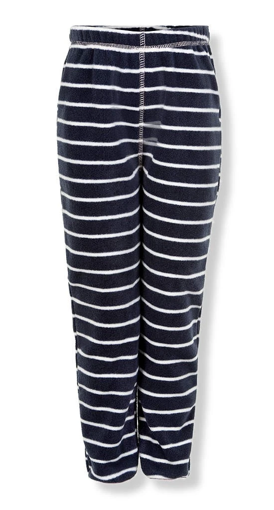 Minymo Mädchen Fleecehose Le87 Navy/weiß Geringelt Mit Rose 1 Minymo Mädchen Fleecehose Le87 Navy/weiß Geringelt Mit Rose