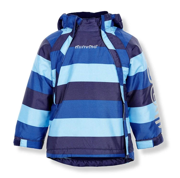 Minymo Winterjacke Le93 Funktionsjacke Blockstreifen Lightblue/nautical 1 Minymo Winterjacke Le93 Funktionsjacke Blockstreifen Lightblue/nautical