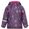 Minymo Mädchen Winterjacke Loganberry Flowers Lila Doppelzipper