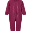 Minymo Mädchen Fleece-Overall Red Plum