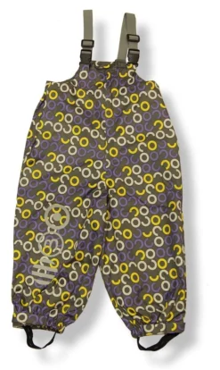 Minymo Baby Regenhose Grau/flieder Retro Ringe Kind16