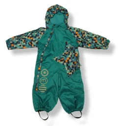 MINYMO Overall Skianzug Schneeoverall Atmungsaktiv Hit11 Mosaik Petrol Star