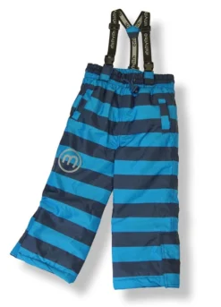 Minymo Now10 Blockstreifen Blau Türkis Thermo Skihose Schneehose Atmungsaktiv